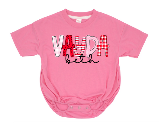 Strawberry Font Bubble/ Toddler and Infant Bubbles