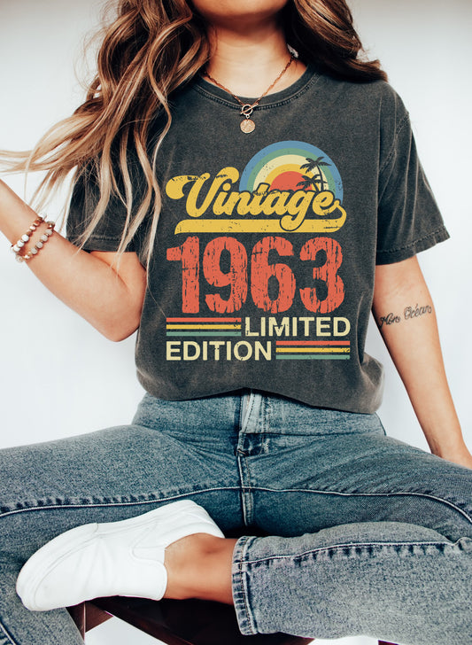 Vintage 1963 (Or any year) Limited Edition Tee/ Comfort Colors or Bella Canvas