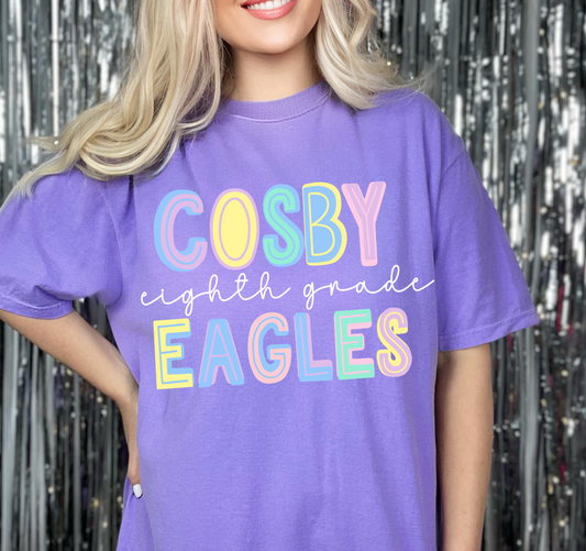 Comfort Colors Cosby Eagles Shirt - Youth and Adult Sizes