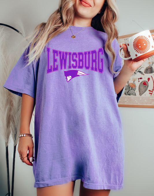Comfort Colors Lewisburg Purple Out Shirt - Order by WEDNESDAY