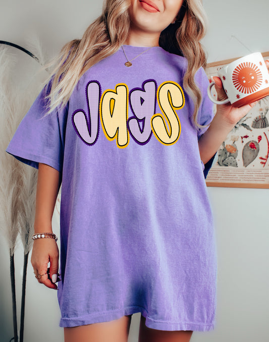 Comfort Colors or Bella Canvas Jags (Jaguars) Tee / Desoto Central Schools / Mississippi School Shirt /Youth and Adult Sizes - DC Jags/ Desoto Central