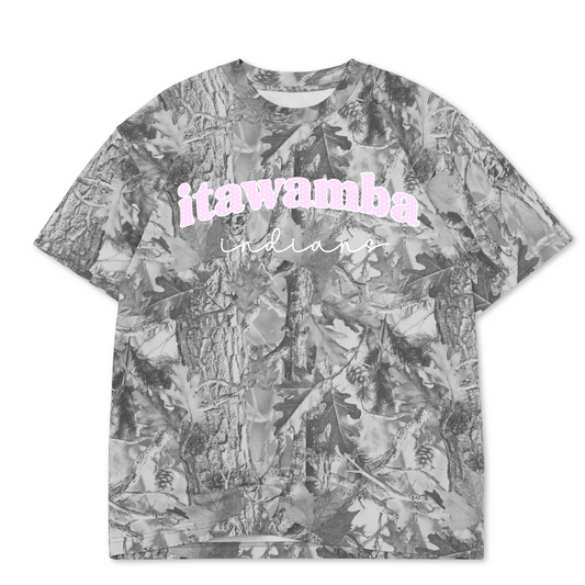 Boxy Itawamba Indians Camo Shirt/ Adult Sizes