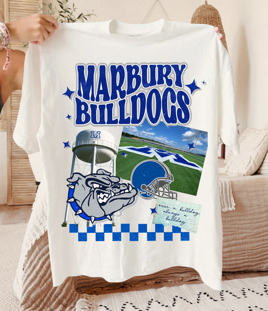 Marbury Bulldogs Mascot Shirt/ Youth and Adult Sizes - Comfort Colors or Bella Canvas