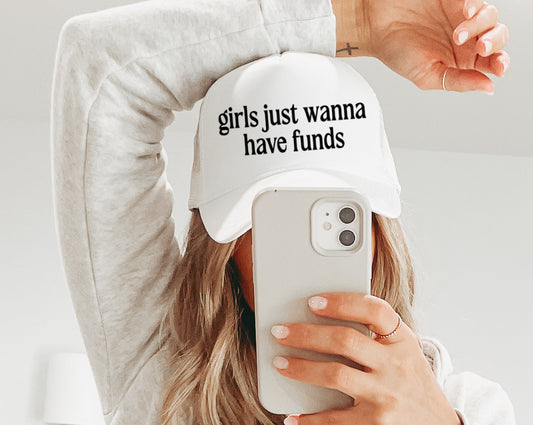 Girls Just Wanna Have Funs Trucker Cap/ Girls Trip Hat/ Vacation Hat