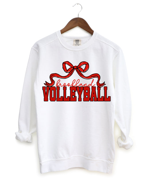 Comfort Colors, Bella, or Gildan Brookland Volleyball Sweatshirt/ Adult Sizes/ Multiple Colors