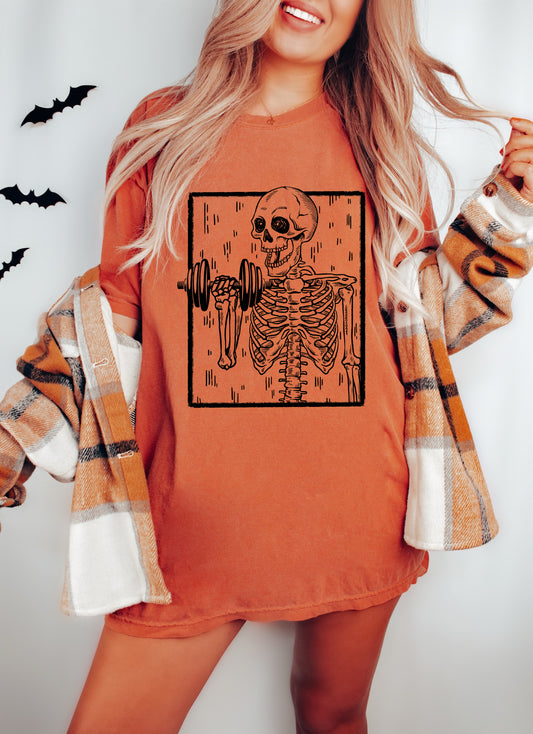 Comfort Colors Skeleton Lifting Shirt