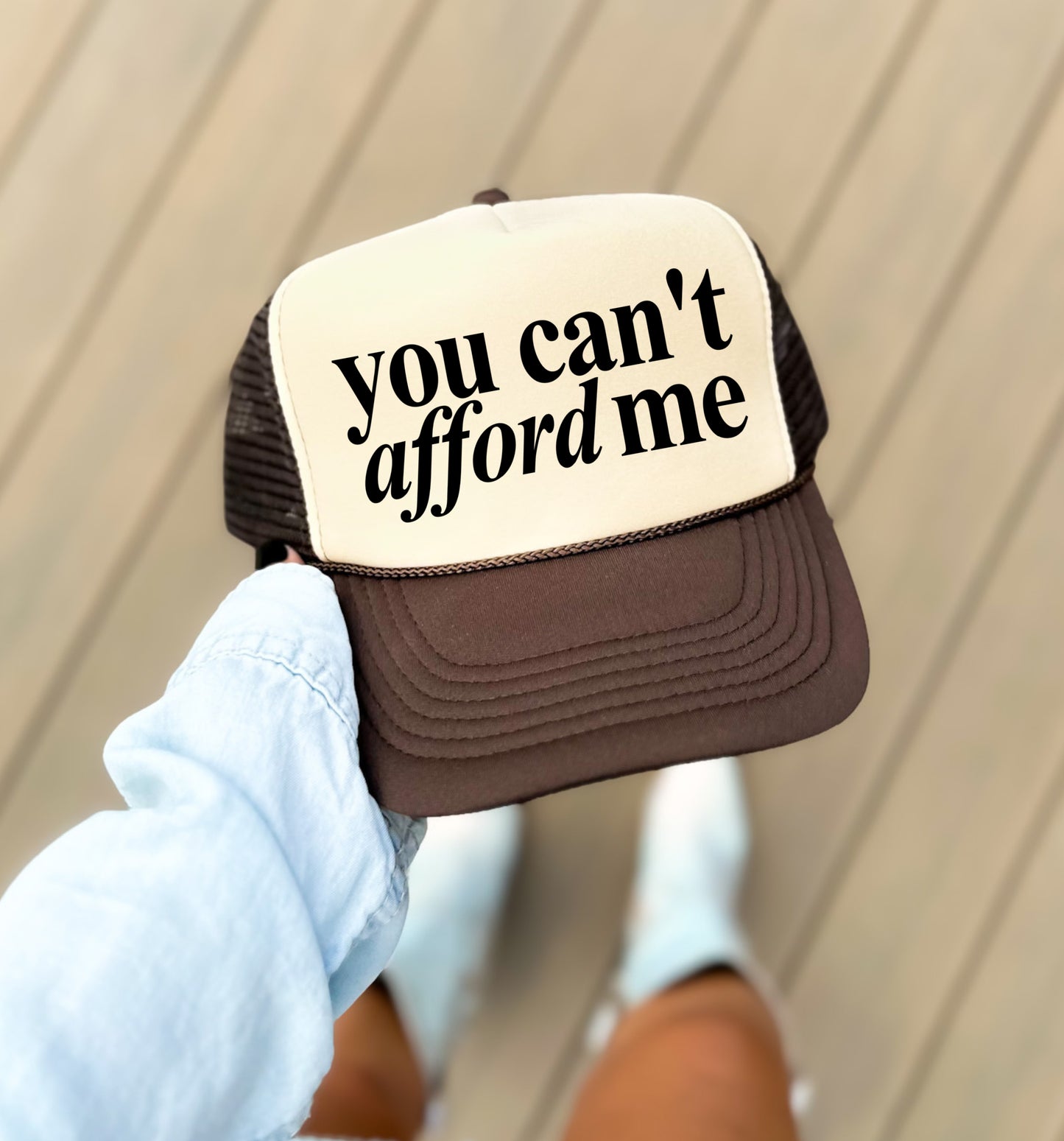 You Can't Afford Me Trucker Hat/ Funny Gifts/ Trucker Cap/ Vacation Hats
