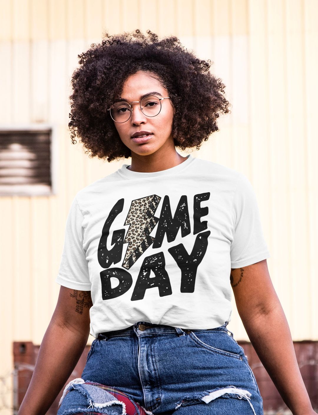 Game Day Lightning Bolt Print Tee -Unisex Adult Sized Sports Shirt/ Baseball Mom Tee