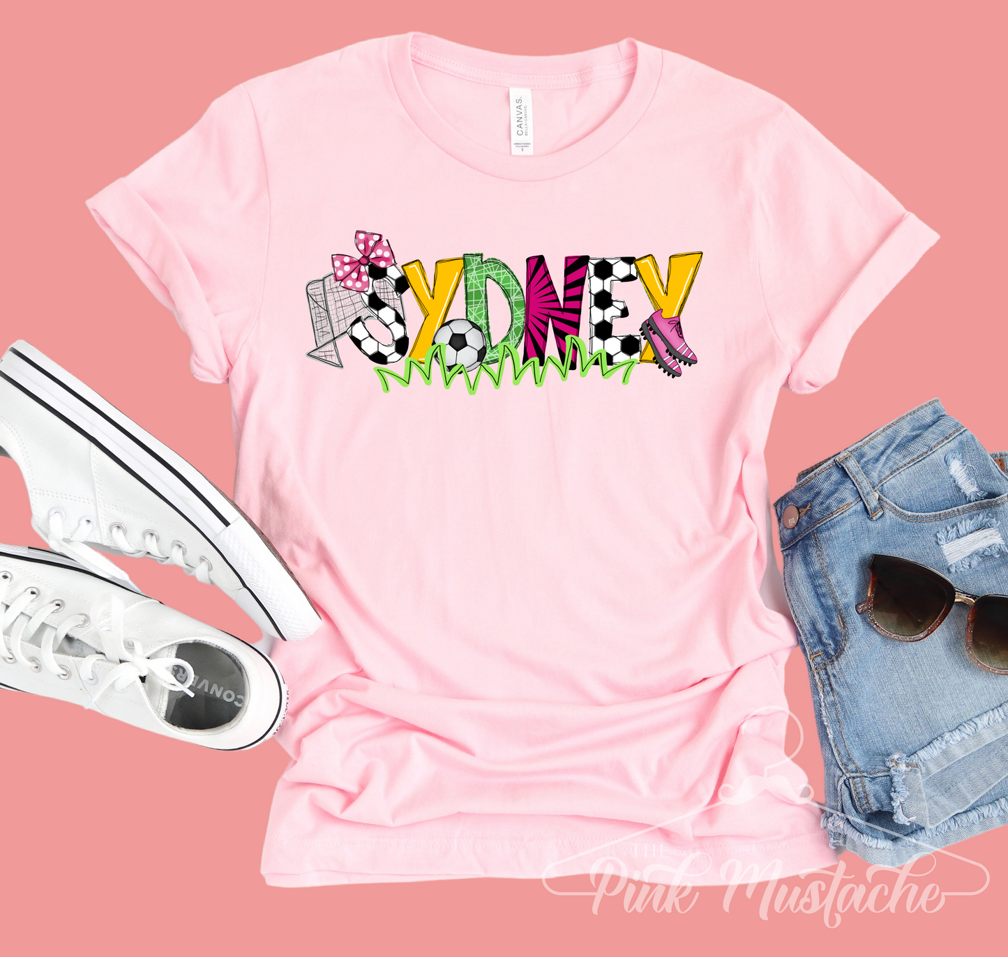 Custom Personalized Soccer Shirt/ Girls Style / Soccer Shirts /Soccer Mom Shirt
