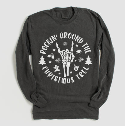 Gildan, Bella, or Comfort Colors Rockin' Around The Christmas Tree Tee/ Super Cute Christmas Shirt