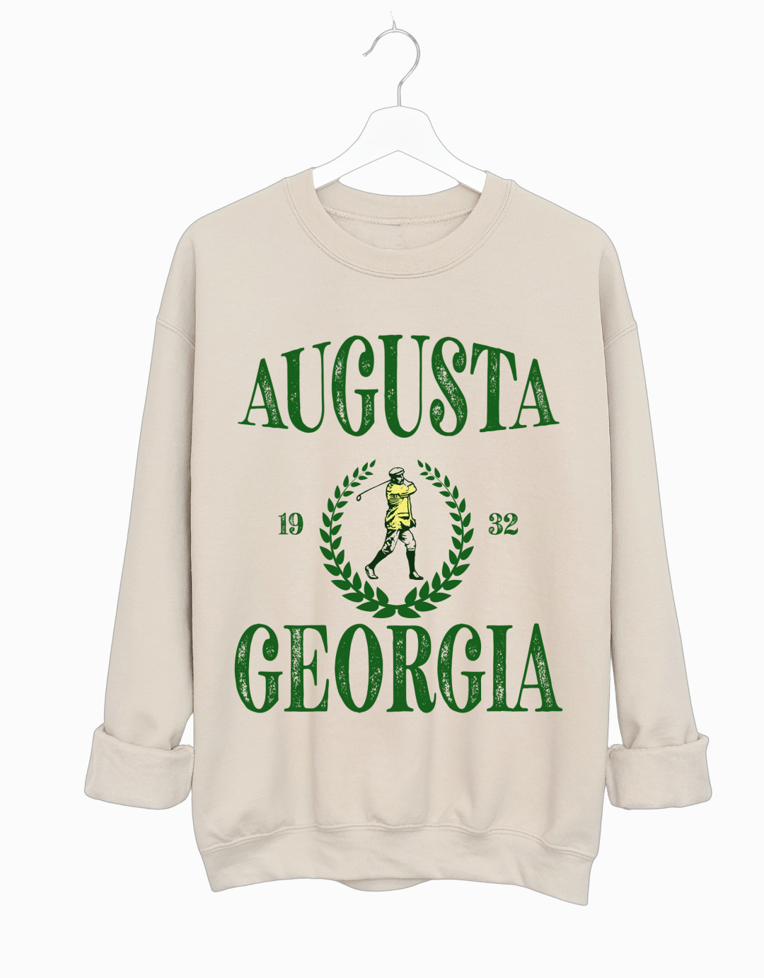 Augusta Georgia Golf Sweatshirt/ Unisex Golf Sweatshirt/ Bella Canvas or Gildan