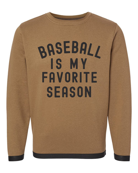Toasty Brown Baseball is My Favorite Season Black Cuffs Sweatshirt/ Baseball Mom Sweatshirt