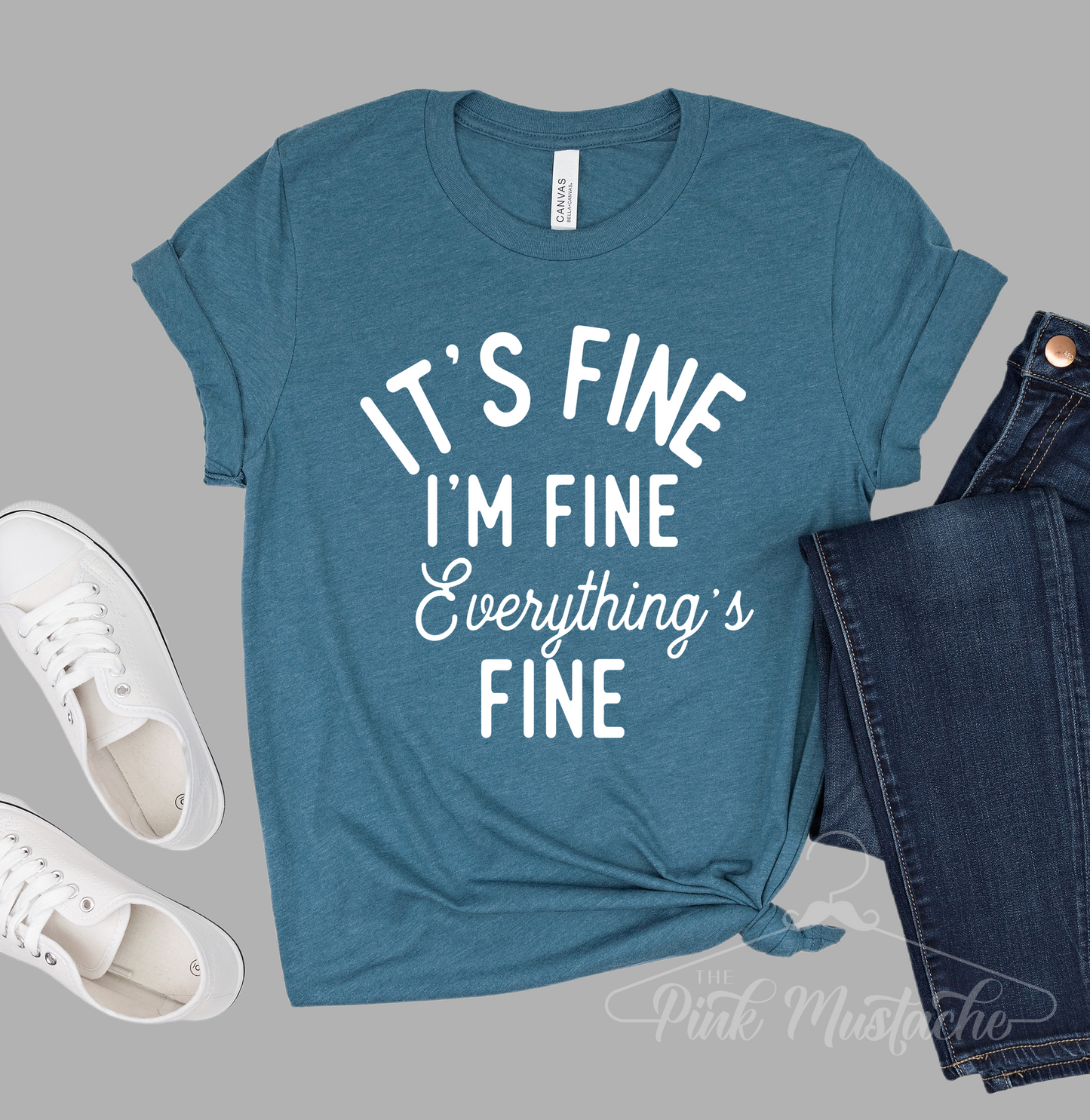 Soft Style Bella Canvas It's Fine, I'm Fine. Everything's Fine Tee / Sizes S-XXXL / Funny Mom Tee
