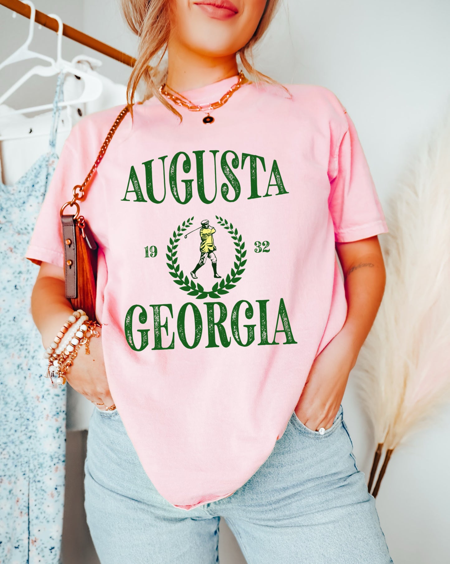 Augusta Georgia Golf Tee/ Bella or Comfort Colors Options