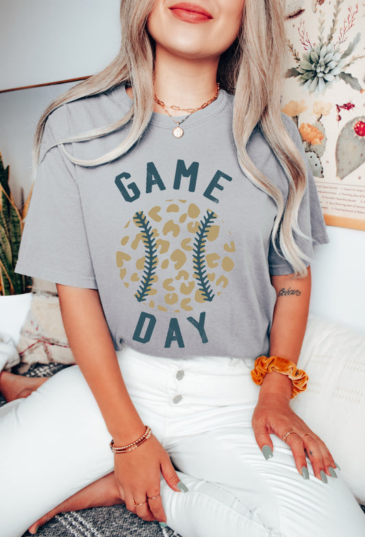 Bella Canvas or Comfort Colors Baseball Game Day - Toddler, Youth, Adult Sized Tees