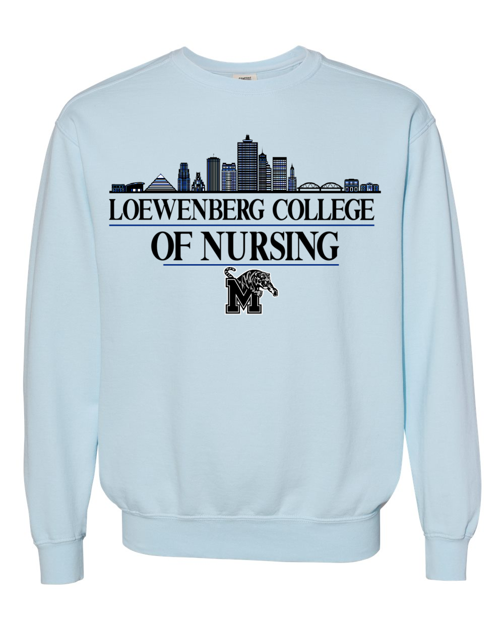 Memphis Loewenburg College of Nursing Comfort Color Tees and Sweatshirts