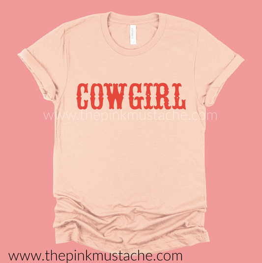 Soft Style Cow Girl Shirt/ Toddler, Youth, and Adult Sizes - Country Music Western Vibes Tee / Bella Canvas