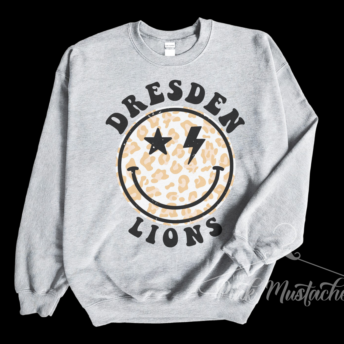Dresden Lions Distressed Smiley Unisex Sweatshirt / Toddler, Youth, and Adult Sizes