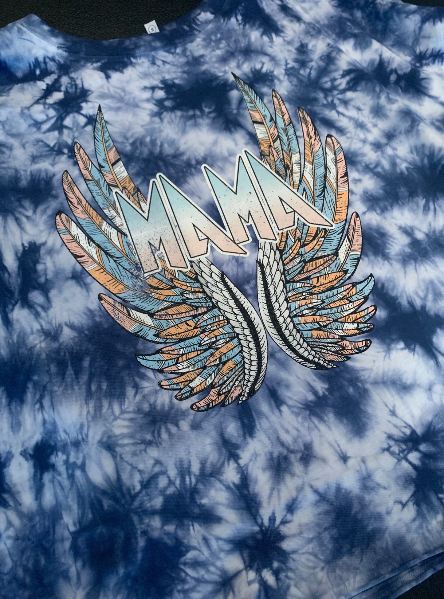Mama Dreamer Retro Style Quality Chicka-D Tie Dye Slouchy Tee