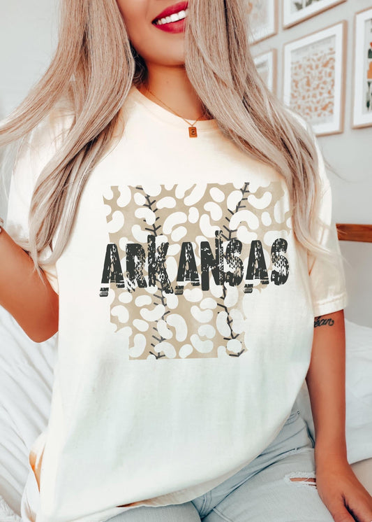 Bella Canvas or Comfort Colors Baseball Any State Tee/ Quality Retro Tee / Arkansas/ Mississippi - or Any State Tee