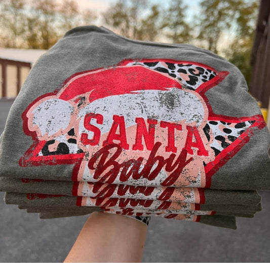 Softstyle Rocker Santa Baby Christmas Shirt / Christmas Tees