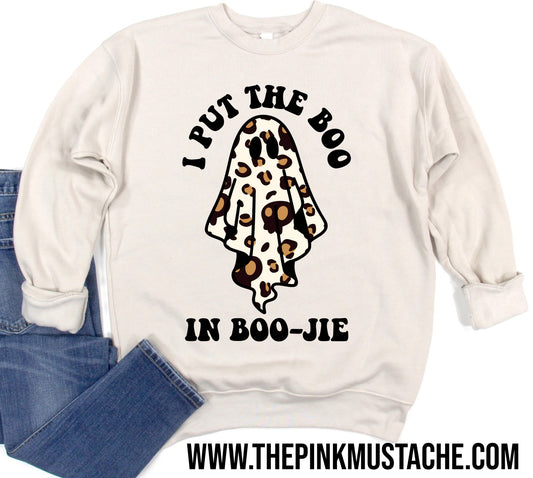 I Put The Boo in Boo-jie Funny Halloween Sweatshirts/ Unisex sized Sweatshirts/ Bella or Gildan Options