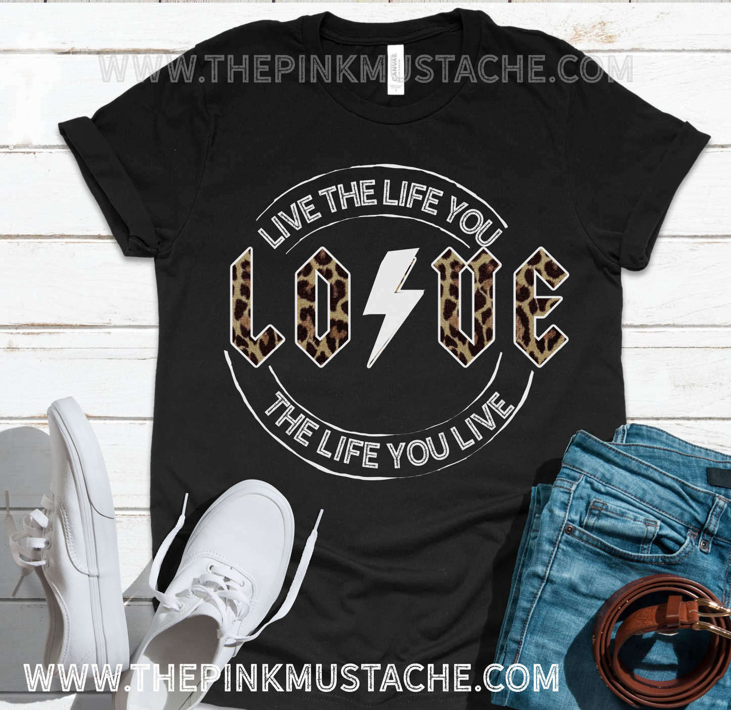 Live The Life You Love - Love The Life You Live - Valentines Day Tee - Bella Canvas- Unisex Sized Softstyle Tee