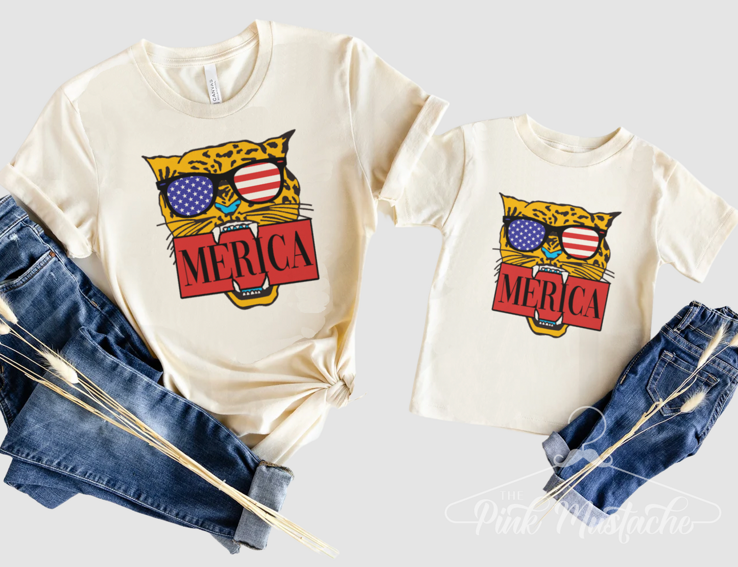 Soft Style Merica Leopard USA Aviators Tee / Memorial Day T-Shirt /Toddler, Youth, and Adult Sizes
