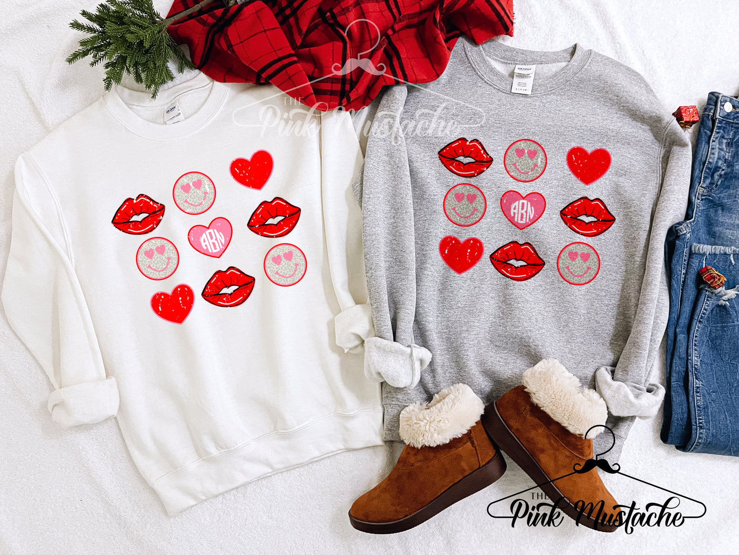 Monogrammed Valentines Heart Things Sweatshirt/ Super Cute Valentine's Sweatshirt - Toddler, Youth, and Adult Sizing Available