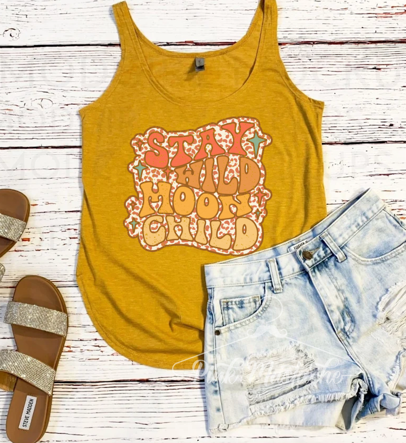 Stay Wild Moon Child Retro Tank/ Summer Style / Hippie Style Tank