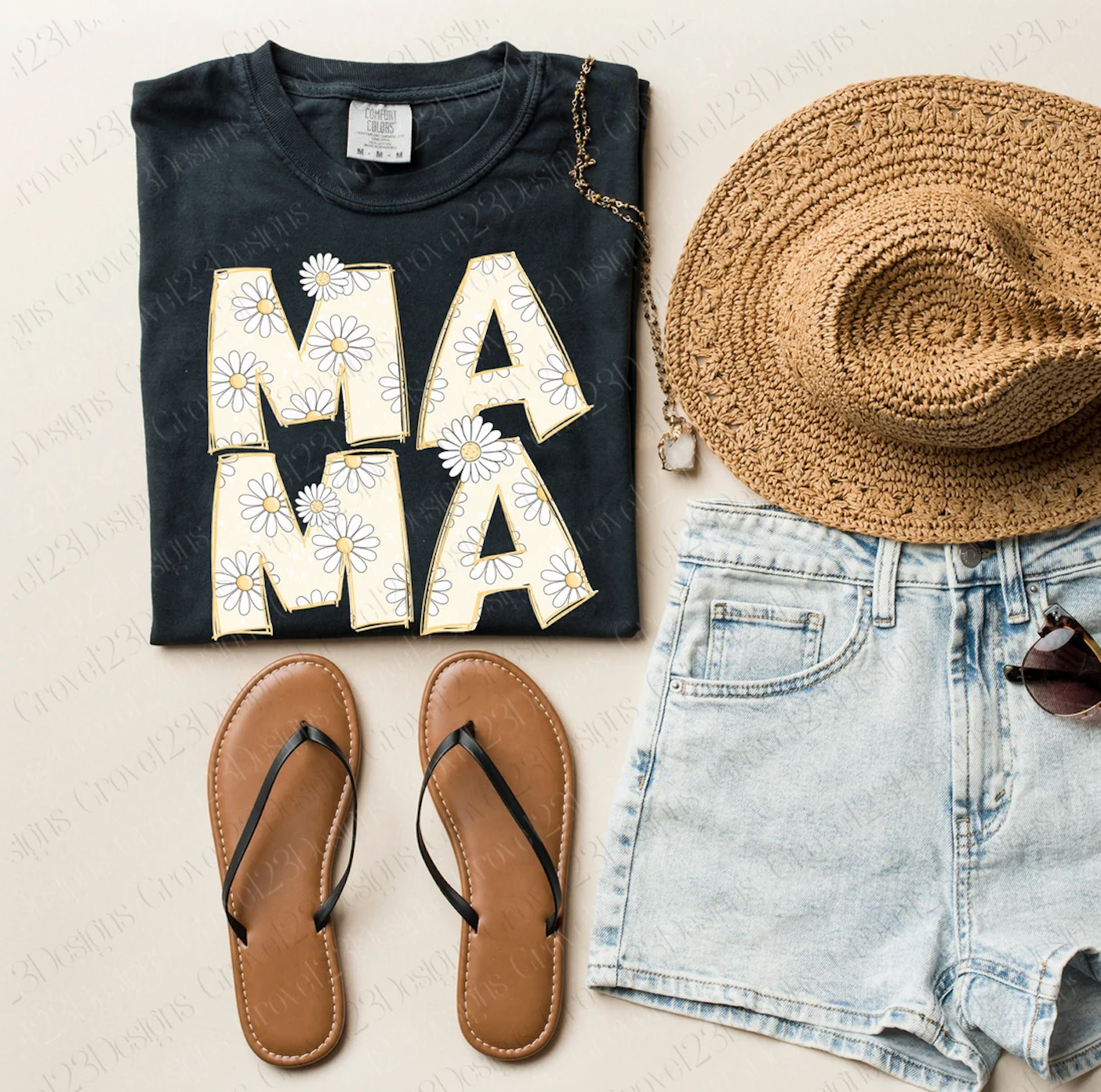 Soft Style Mama Daisy Shirt  /Mom Life Tee/ Gifts for Her