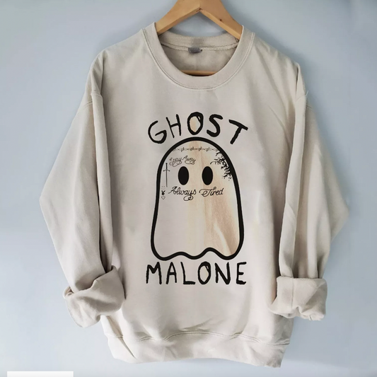 Bella or Gildan Ghost Malone Sweatshirt/ Halloween Sweatshirt