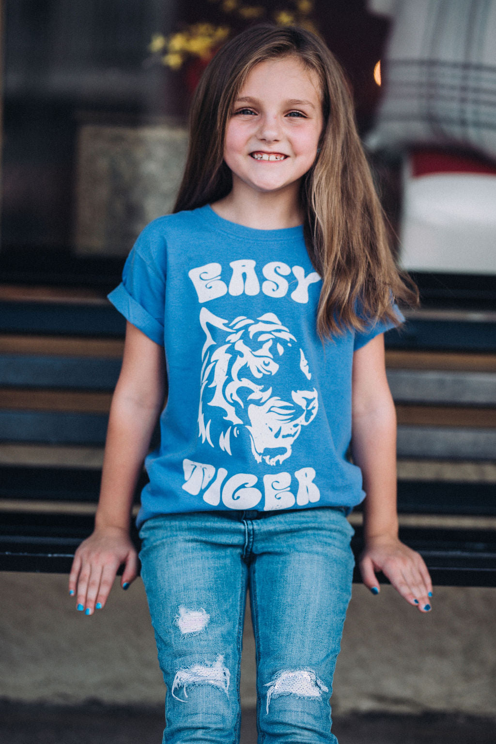 Easy Tiger Tee /Youth And Adult Sizes Available / Go Tigers Shirt