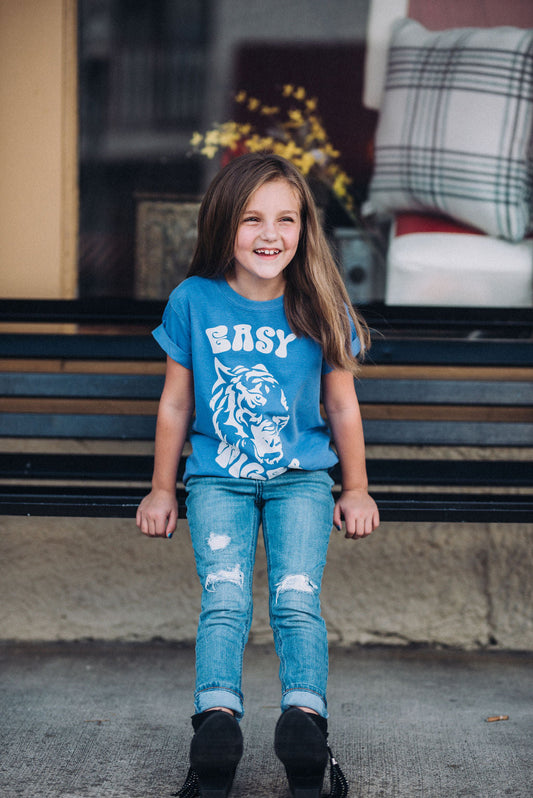 Easy Tiger Tee /Youth And Adult Sizes Available / Go Tigers Shirt