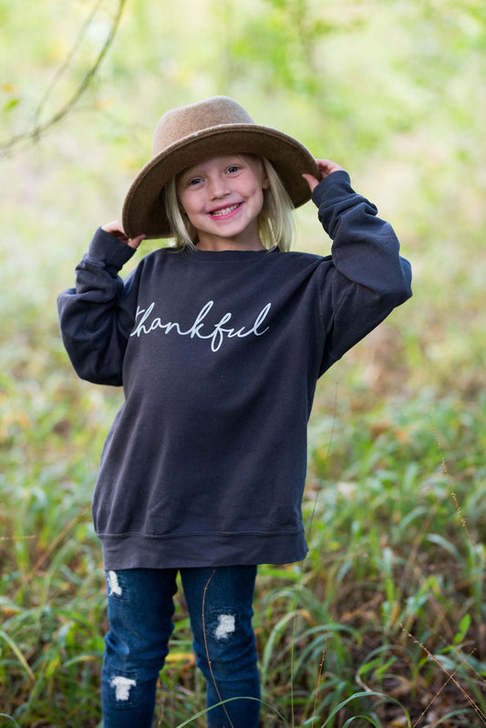 Thankful Sweatshirt - Youth and Adult Sizes Available