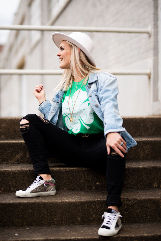 Lucky Clover Tee / St Patty's Day Bella Tee