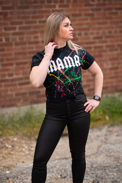 Mama Splatter Grunge Rocker Tee/ Mama Unisex Tee