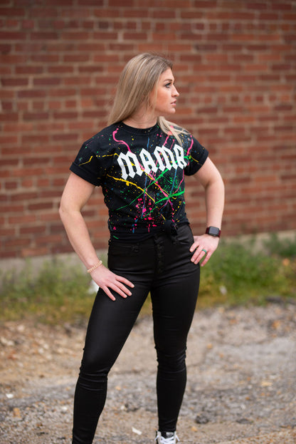 Mama Splatter Grunge Rocker Tee/ Mama Unisex Tee