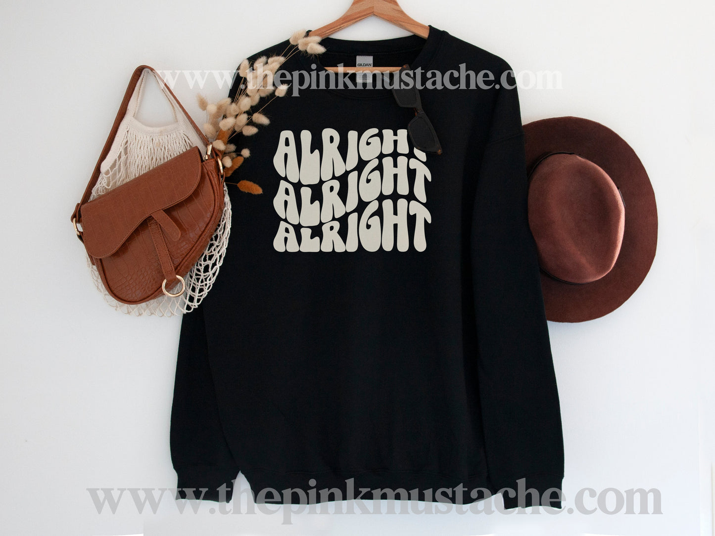 Alright Alright Alright  Sweatshirt/ Unisex sized Sweatshirts/ DTG printed - Toddler, Youth, And Adult Sizes/ Southern Sweatshirt