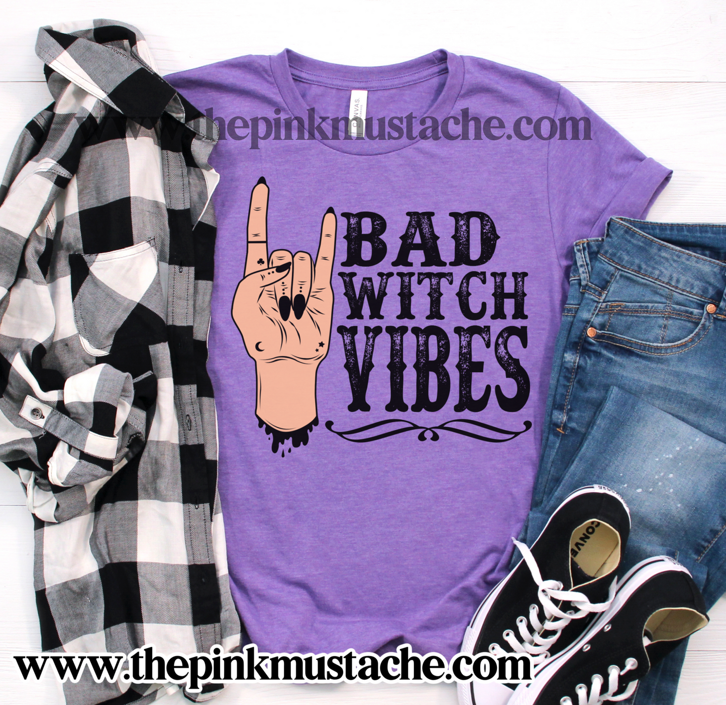 Bad Witch Vibes Tee/ Halloween Shirt