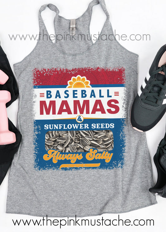 Baseball Mamas and Sunflower Seeds - Always Salty Tank Top