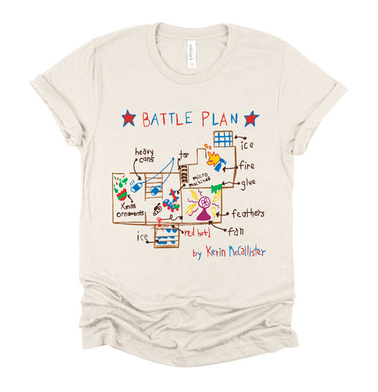 Battle Plan Christmas Home Security Funny Christmas Tee -Toddler, Youth, and Adult Sizes