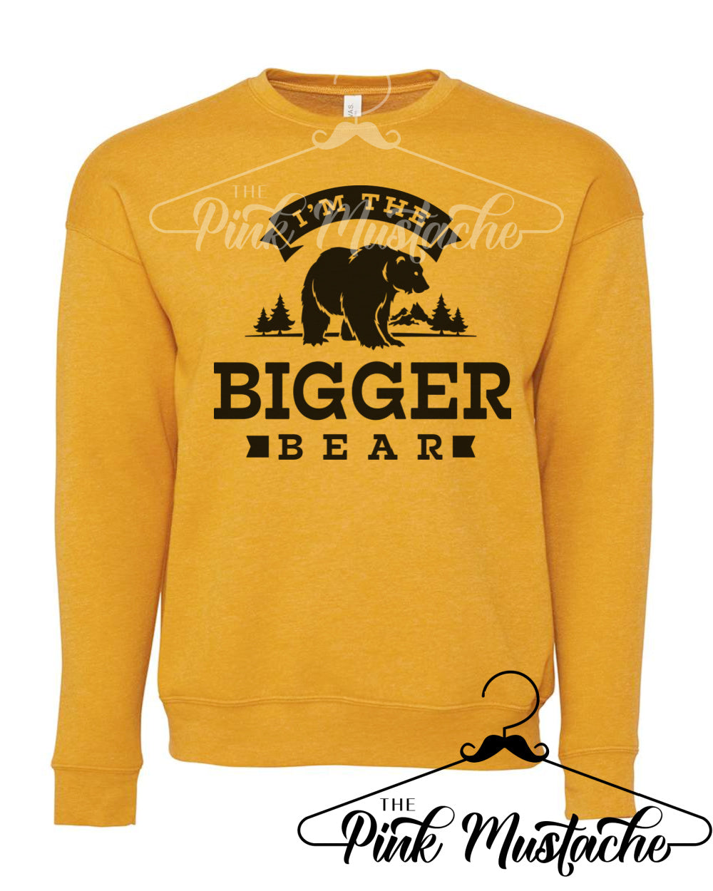 Bella Canvas Soft Style Bigger Bear Western Montana Style Sweatshirt