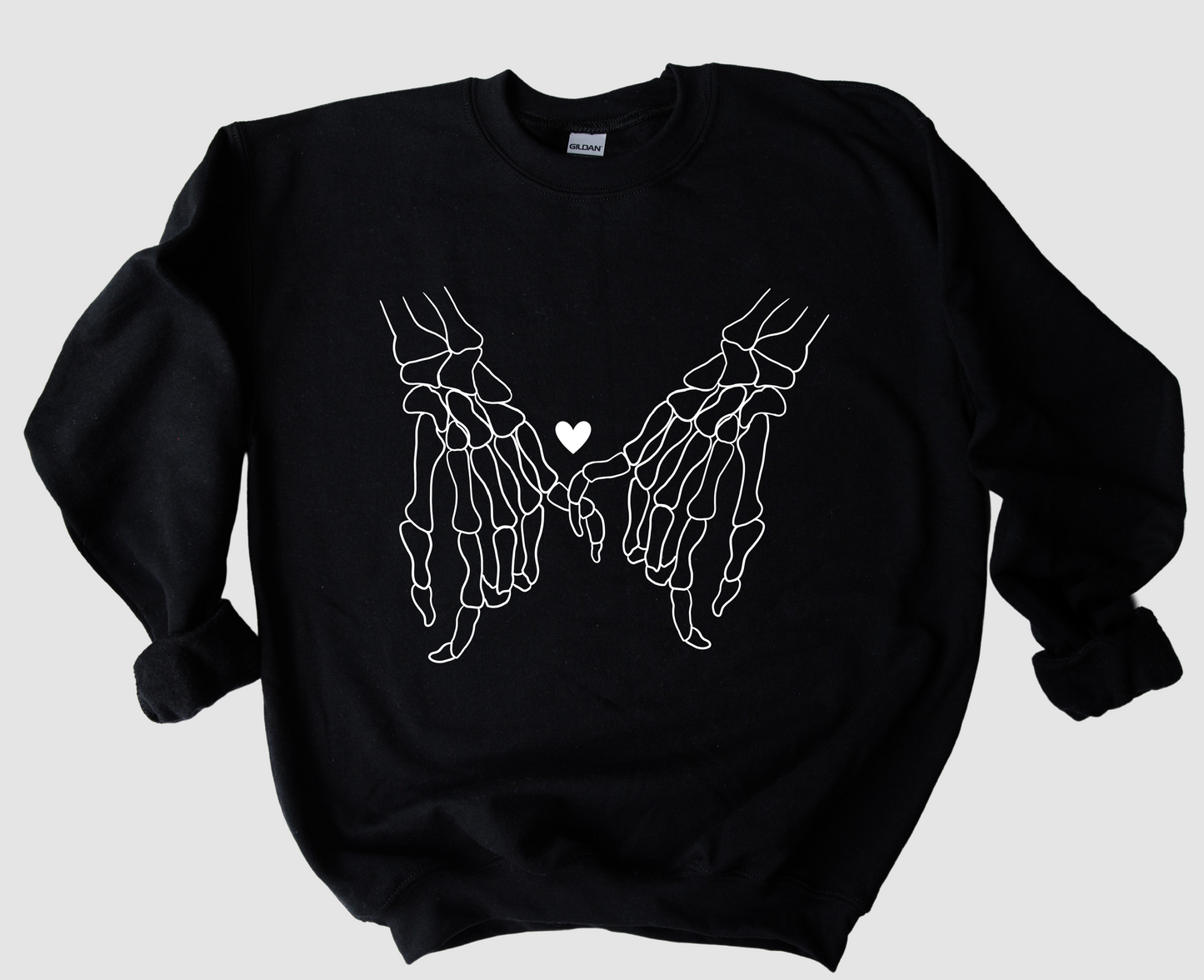 Skellie Pinky Promise Heart Sweatshirt / Valentines Gift/ Gift for Her/ Super Cute Unisex Sweatshirt