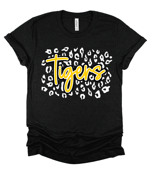 Black Leopard Tigers (Hernando) Shirt / DC -Desoto County Schools / Mississippi School Shirt