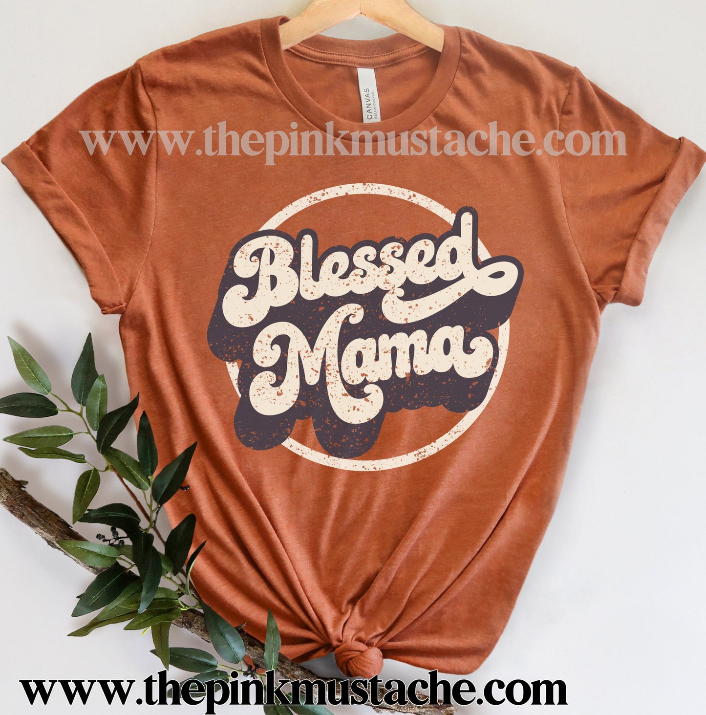 Softstyle Blessed Mama Retro Tee / Mother's Day Style / Gifts for Her