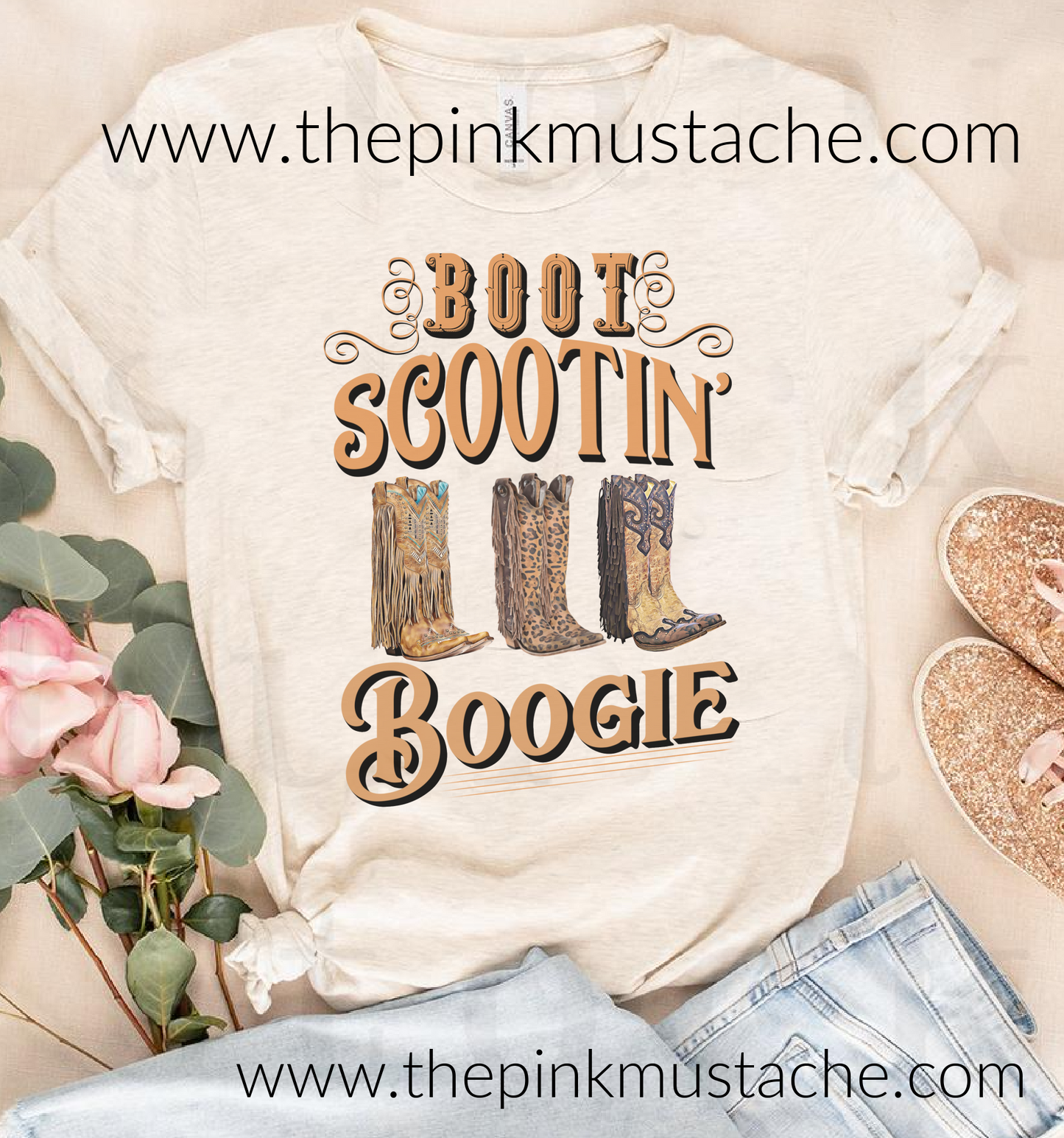 Boot Scootin' Boogie Tee /Youth and Adult Sizes Available/ Country Western Unisex Softstyle T-Shirt