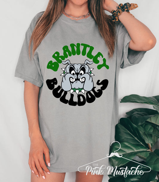 Brantley Bulldogs Retro School Tee/ Youth and Adult Sizes