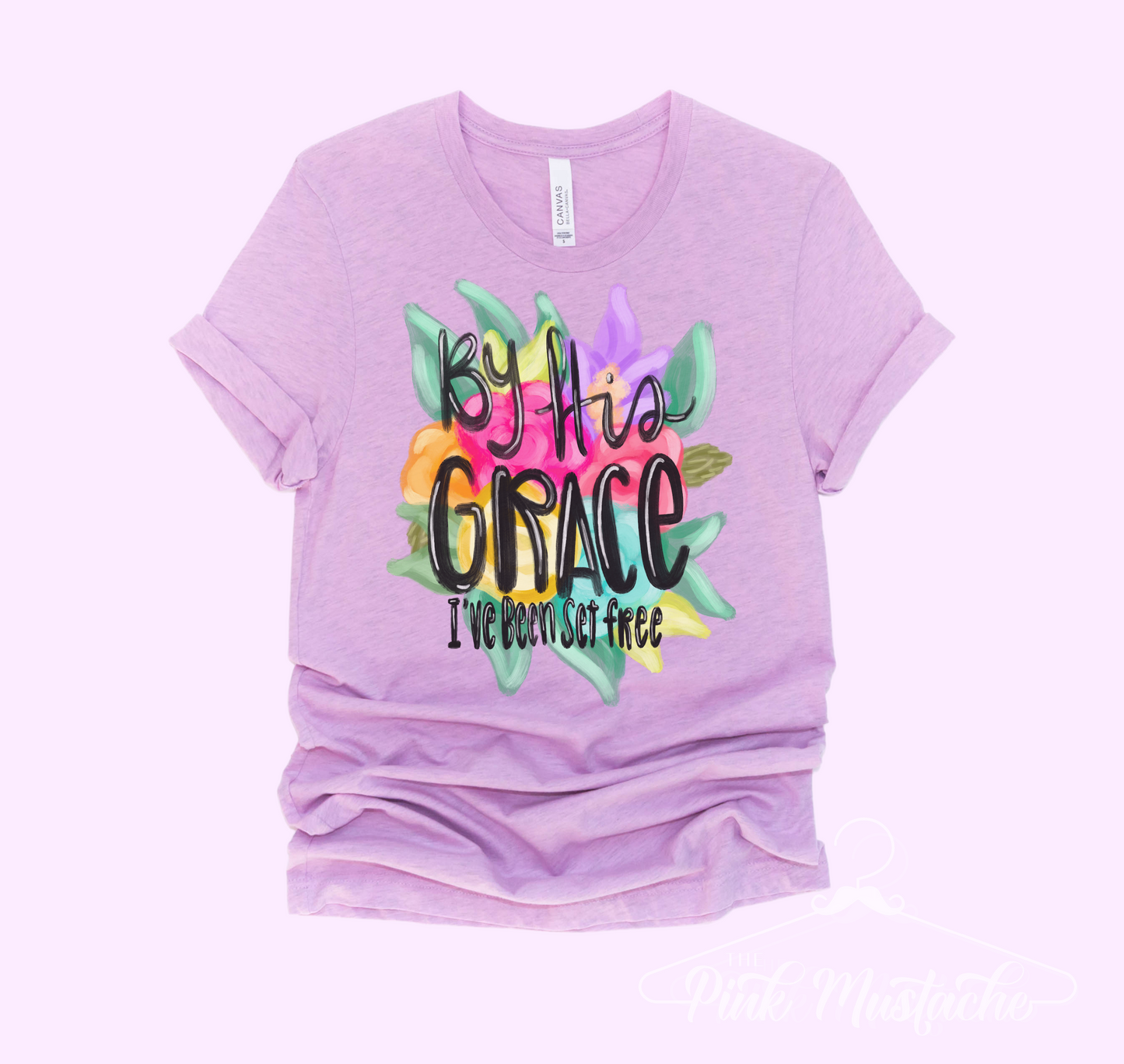 Soft Style By His Grace I've Been Set Free Religious Tee/ Toddler, Youth, and Adult Sizes Available