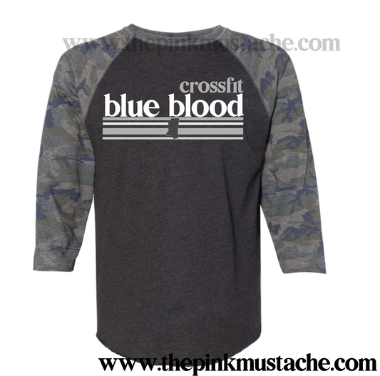 CFBB - Crossfit Blue Blood - Raglan - Camo Raglans - 2T-3XL